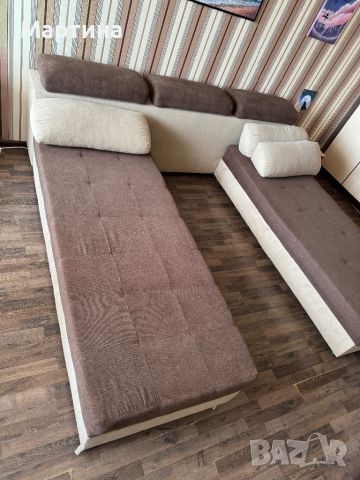 Холов ъглов диван, снимка 4 - Дивани и мека мебел - 45354134