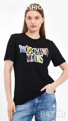 Дамски Памучени Тениски MOSCHINO , снимка 4 - Тениски - 46947000