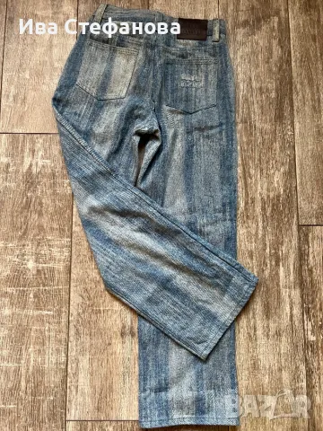 Нови елегантни висока талия светло сини дънкови дънкени панталони дънки Miu Miu, снимка 3 - Дънки - 49934990