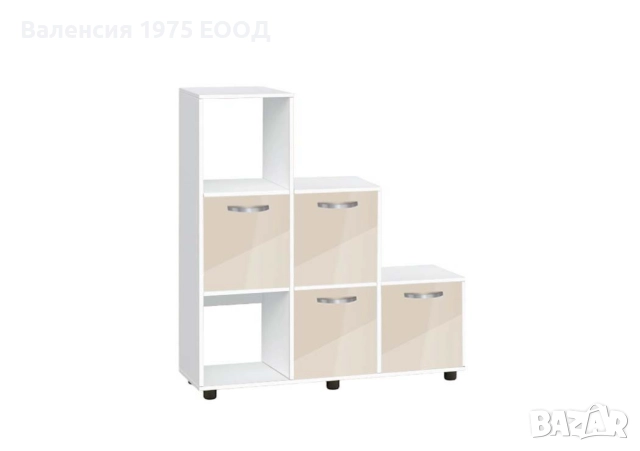 Етажерка Кубо 6 с три или четири вратички гланц, снимка 17 - Етажерки - 46452283