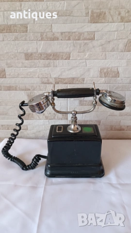 Стар немски телефон с вилка - царско време - 1920" година