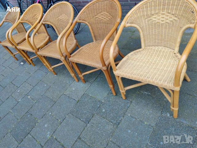 Ратанови столове, снимка 1 - Столове - 46321109