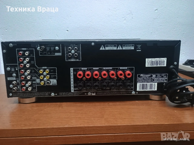 Pioneer VSX-515-K 6.1-канален ресивър с голяма мощност! Изпращам видео. , снимка 12 - Ресийвъри, усилватели, смесителни пултове - 53890356