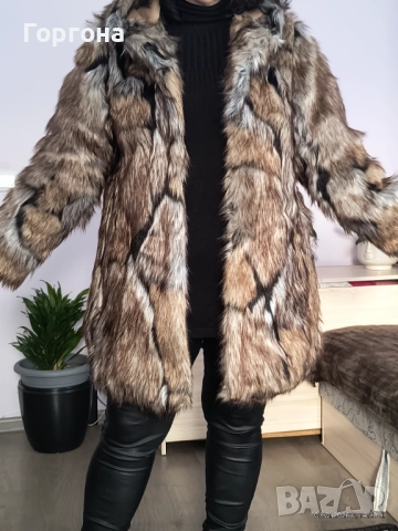 Голямо Палто с косъм, снимка 6 - Палта, манта - 52965564