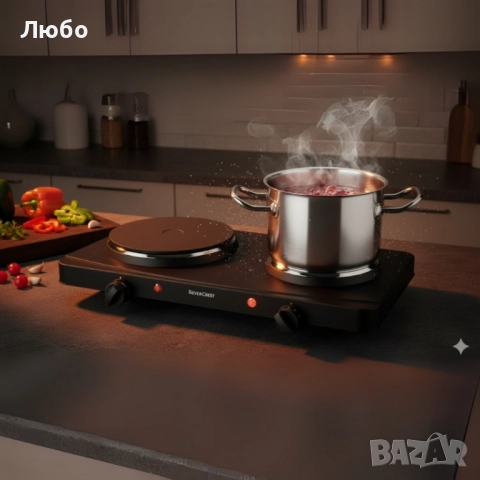 Двоен котлон SilverCrest - 2500W – две ястия едновременно, снимка 2 - Котлони - 52721573