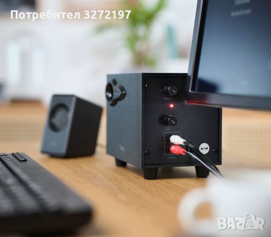 Trust Комплект тонколони USB 2.1 със субуфер от дърво, за PC и лаптоп, снимка 2 - Тонколони - 46337273