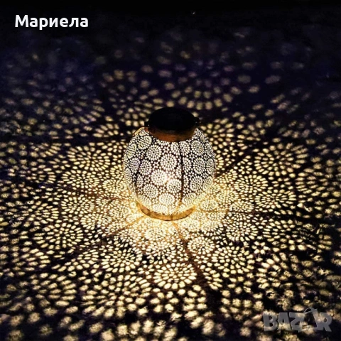 Соларен фенер MARRAKESH за външно осветление, водоустойчив, снимка 3 - Други - 53825987