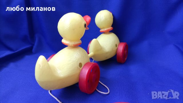 Ретро пластмасови играчки с колелца, патенца, магаренца, снимка 5 - Колекции - 45992817