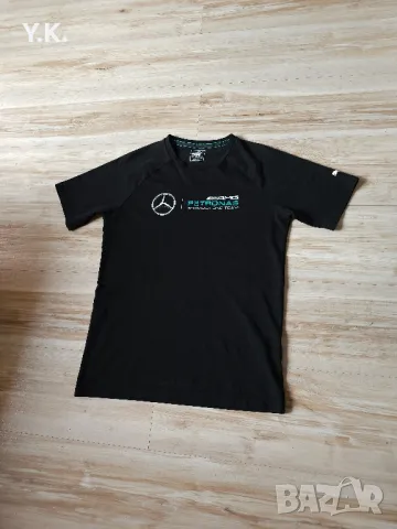 Оригинална мъжка тениска Puma DryCell x Mercedes AMG Formula 1 Team, снимка 2 - Тениски - 46976265