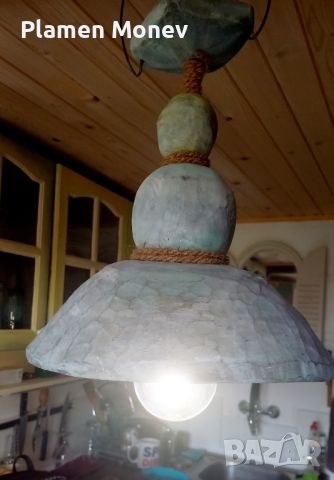 Ръчно изработена винтидж дизайнерска лампа "ФЕЯ", снимка 2 - Декорация за дома - 45281485