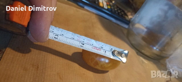 Голямо кехлибарено зърно от стара броеница