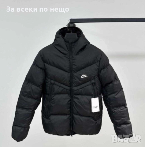 Nike Мъжко Черно Зимно Яке С Бродирано Лого Найк Код B408