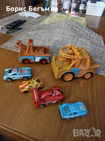 Комплект 6 коли за 5Е Disney Cars , снимка 6 - Колекции - 54032450
