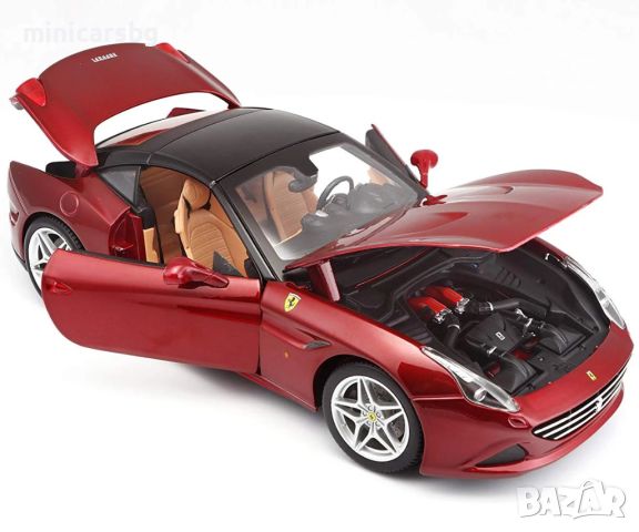 1:18 Метални колички: Ferrari California T - Bburago, снимка 3 - Колекции - 45204223