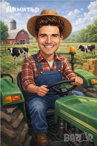 Дигиталнa карикатурa с рамка