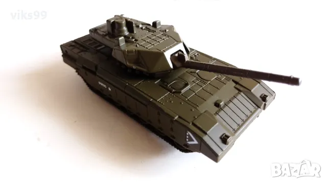 Метален Военен Руски Танк T-14 ARMATA WELLY, снимка 5 - Колекции - 47862593