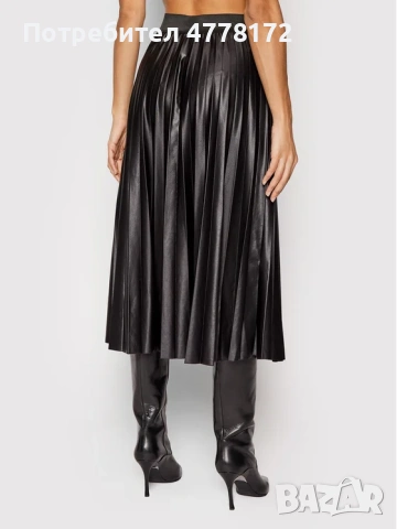 Черна пола на VILA, снимка 3 - Поли - 53983221