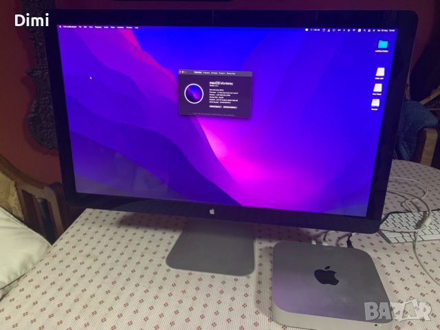 Mac Mini Late (2014) +++ Apple Thunderbolt Display - 27 inch КАТО НОВ!!, снимка 3 - За дома - 45795157