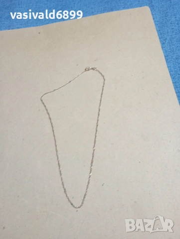 Посребрено синджирче , снимка 2 - Колиета, медальони, синджири - 53882320