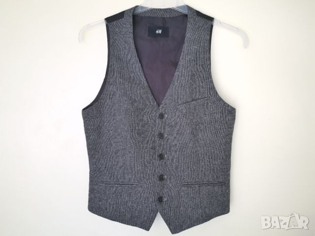 H&M Wool Vest / S* / мъжки елегантно официален елек с вълна / състояние: ново, снимка 5 - Екипировка - 45201103