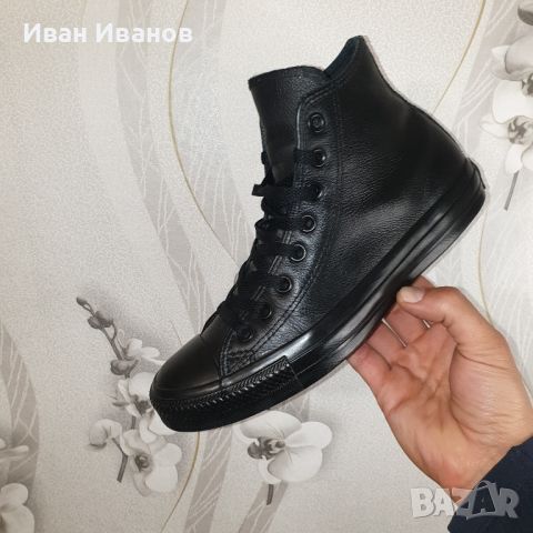 кожени кецове/ маратонки Converse Chuck Taylor All Star Hi номер 39,5, снимка 7 - Кецове - 43750291