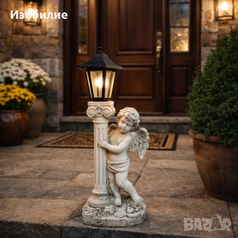 Соларна лампа ангел - елегантна декорация за всеки двор, снимка 2 - Соларни лампи - 53726142