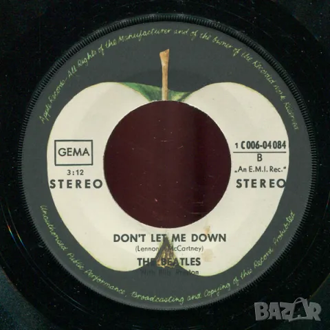 Грамофонни плочи The Beatles – Get Back / Don't Let Me Down 7" сингъл, снимка 2 - Грамофонни плочи - 49154722