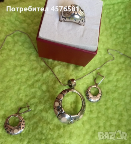 сребро 925 комплект Студио Nikolas. , снимка 1