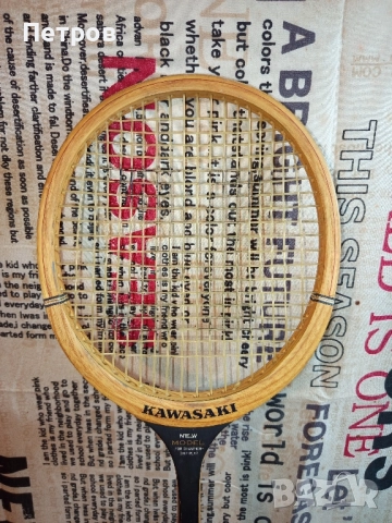"Винтидж"Ракета за Скуош "Kawasaki", снимка 2 - Антикварни и старинни предмети - 52466580