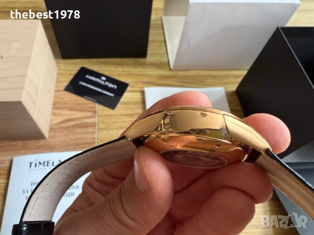 Hamilton JazzMaster Chronograph Automatic H32546781/ETA 7750 Valjoux/Гаранция, снимка 5 - Мъжки - 51420906