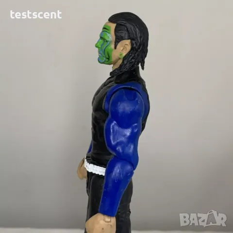 Екшън фигура WWE Jeff Hardy Basic Series Джеф Харди Mattel 2011 Green face, снимка 11 - Колекции - 48476804