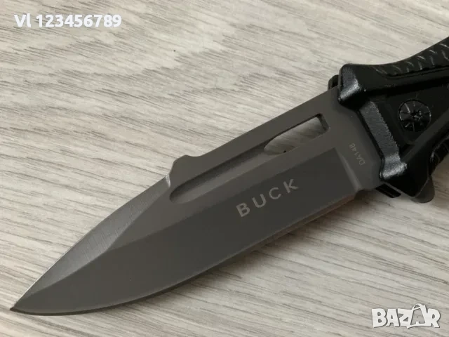 Сгъваем автоматичен нож Buck-Da148-90х225 мм Black eddition, снимка 3 - Ножове - 52266290