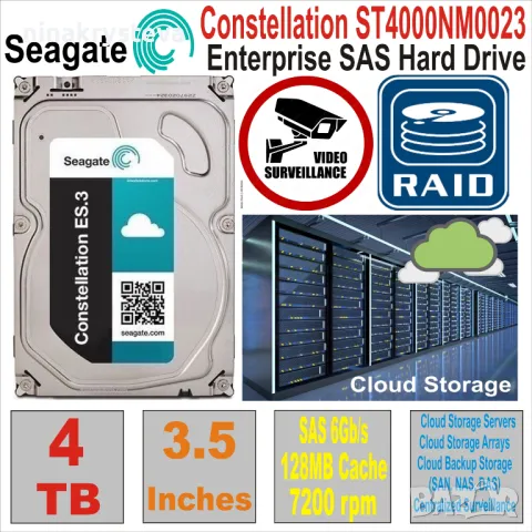 Втора употреба HDD 3.5` SAS дискове с ГАРАНЦИЯ, снимка 5 - Твърди дискове - 47256044