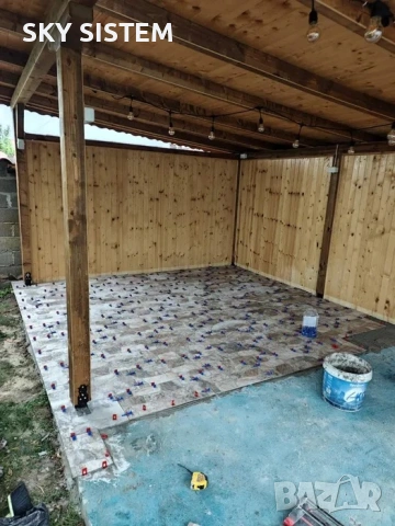 Лепене на камък плочки гранитогрес каменна облицовка полагане на камък