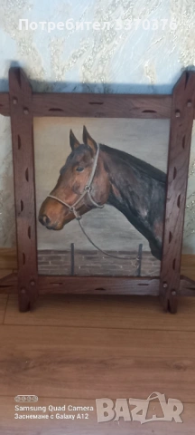 Картина за стена-маслени бои,рамка-дъб, снимка 8 - Картини - 53664071