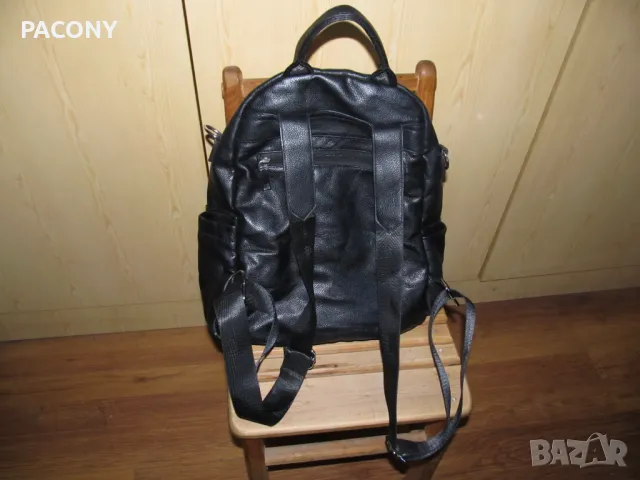 дамска раница-естествена кожа-като нова, снимка 3 - Чанти - 50238491