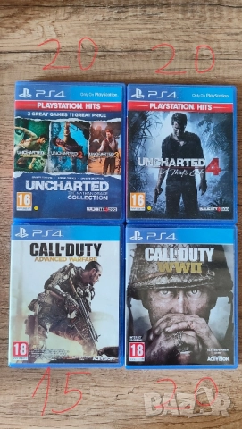 Игри за playstation 4, call of duty, mafia trilogy, uncharted, sniper elite 4 