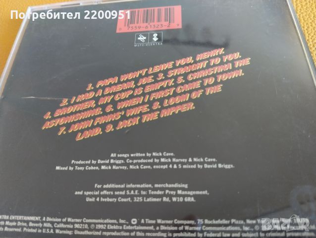 NICK CAVE, снимка 13 - CD дискове - 45405830