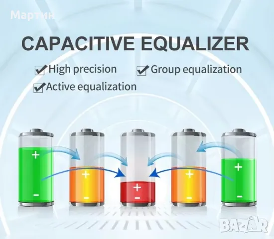 Активен Баланс Капацитивен с кондензатори за литиево йонни батерии 18650, снимка 9 - Друга електроника - 47247435