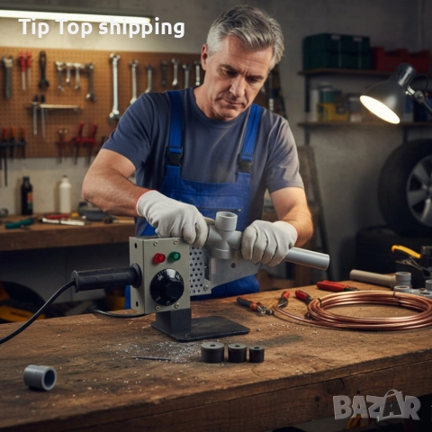 Професионална лепачка за PPR тръби 900W с регулируема температура (50–300°C) – Комплект с куфар