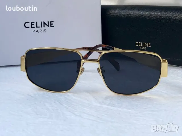 Celine 2024 дамски слънчеви очила овални два цвята сребърни златни, снимка 11 - Слънчеви и диоптрични очила - 47011956