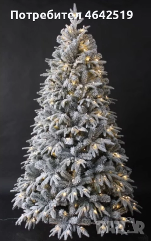 Коледна елха с вградени лампички по връхчетата, снимка 9 - Декорация за дома - 52407400