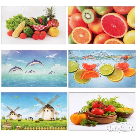 2818 Декоративен стикер за кухненски плот баня плочки, различни модели