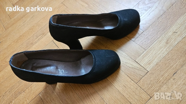 Официални обувки - черен набук