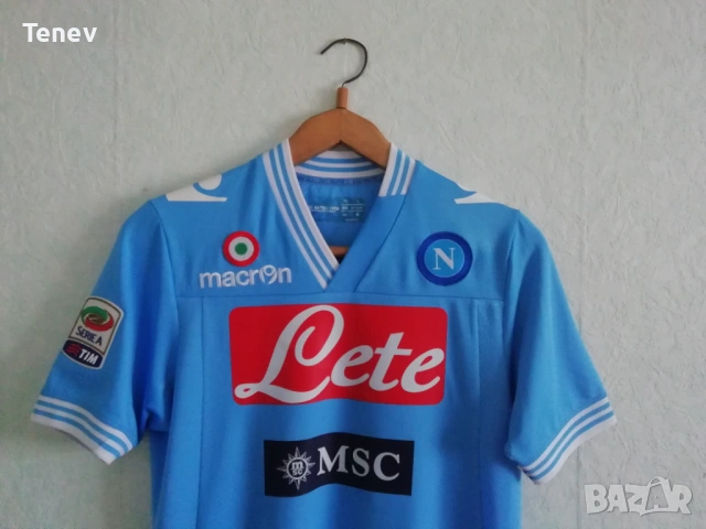 Napoli Hamsik оригинална шампионска мачова тениска фланелка Наполи екип Хамшик Macron, снимка 4 - Тениски - 48645573