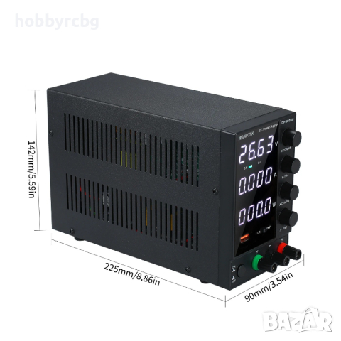 Лабораторно захранване DPS605U, 0~60VDC, 0~5A, 1 канал, груби и фини настройки, снимка 3 - Друга електроника - 45007749