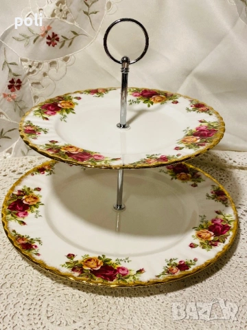 порцеланова поставка за сладкиши , снимка 2 - Сервизи - 53906243