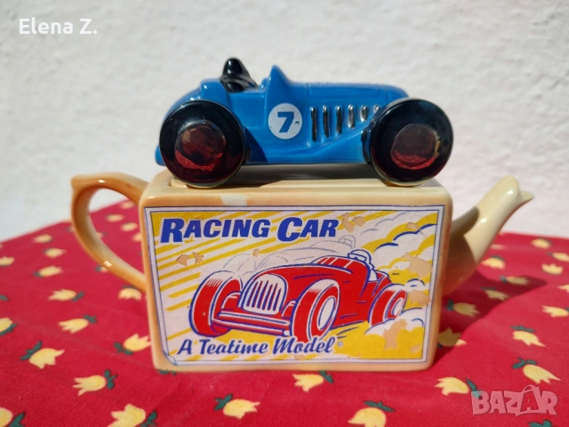 Винтидж чайник играчка състезателна кола, снимка 4 - Колекции - 53845101