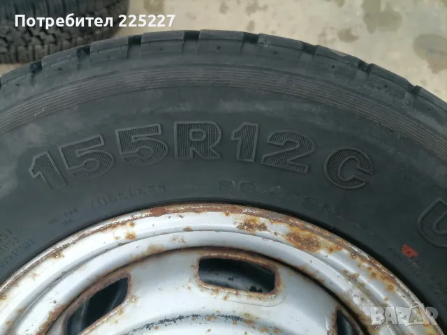 Джанти със гуми 155 R 12 C 5 броя, снимка 2 - Гуми и джанти - 47084906