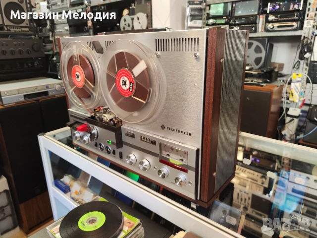 Ролков магнетофон Telefunken M 204 TS E 2 Профилактиран, работещ., снимка 16 - Аудиосистеми - 50737410
